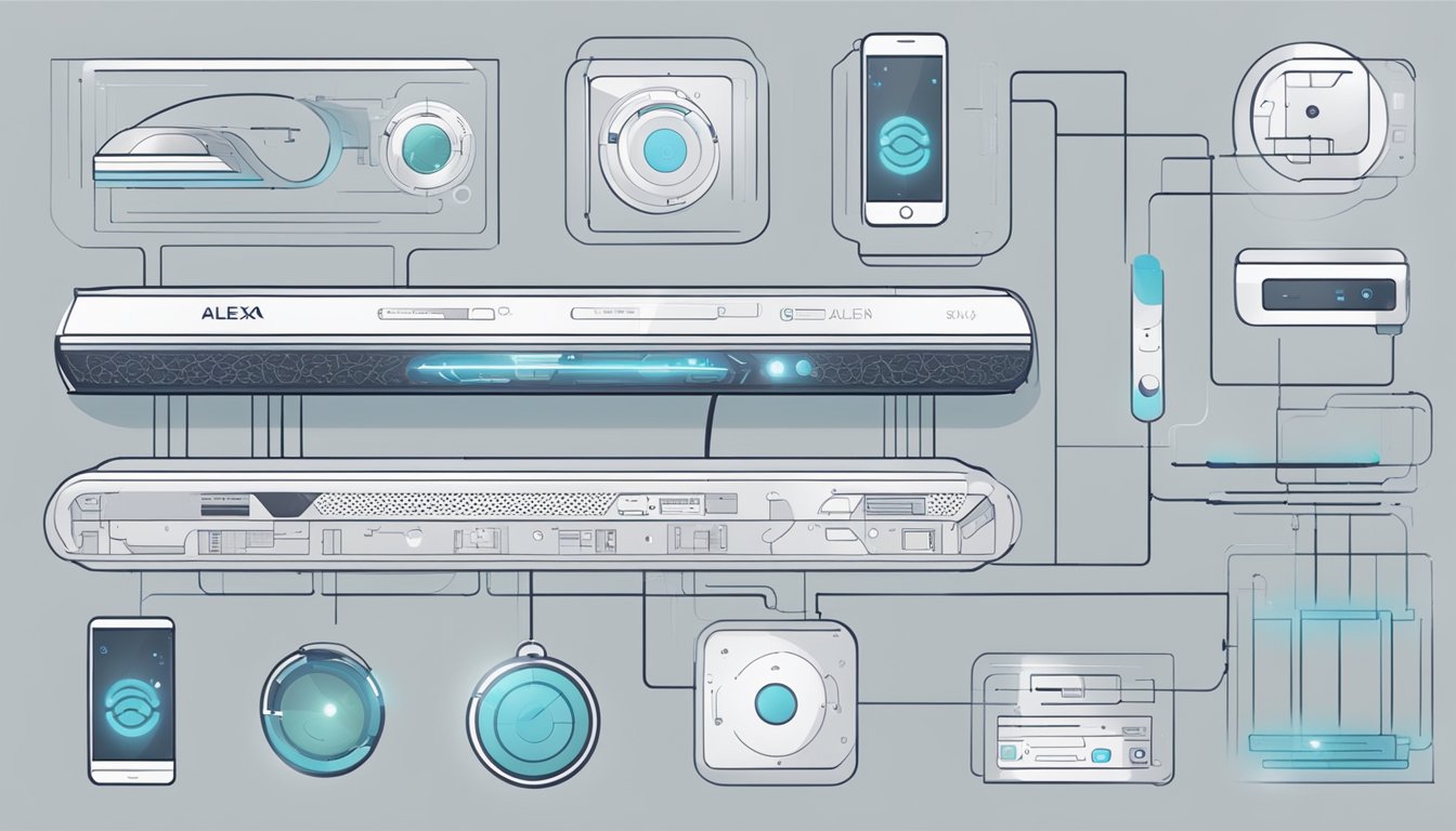 ChatGPT Alexa showcasing its functionality and abilities in a futuristic digital interface